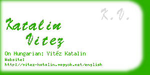 katalin vitez business card